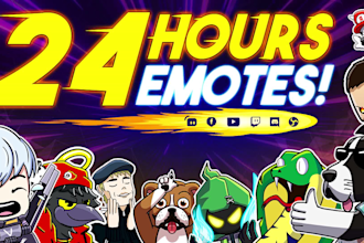 make amazing twitch emotes and badges in just 24 hours