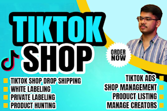 setup tiktok shop, tiktok ads and do tiktok marketing