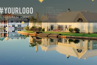 do stunning luxury real estate video, promo and reels for realtors in 24 hours