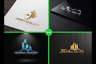 do real estate logo, property, realtor, construction design