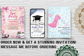 design editable digital invitation cards for any event