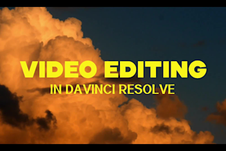 do video editing in davinci resolve
