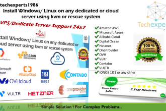 install windows server on vps, dedicated cloud or vds server
