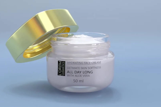 do 3d cosmetic animation, skincare body cream, 3d perfume animation 3d rendering