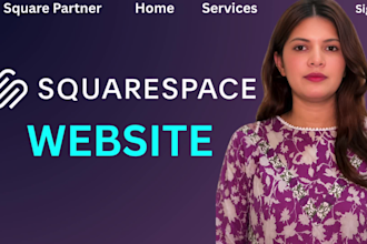 create and design squarespace website development