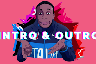 create a youtube intro and outro video