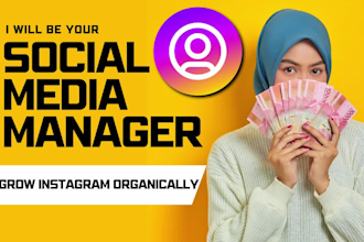 be your social media manager and instagram content creator
