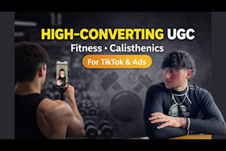 be your male fitness ugc creator to help your brand grow