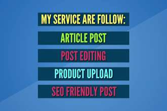 do wordpress data entry and any blog post