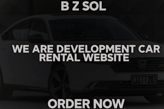 make car rental booking website in 24 hours
