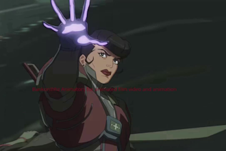 animated music video animation, 2d cartoon, 2d  anime fighting short film series