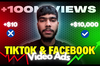 create dropshipping video ads for facebook, and tik tok