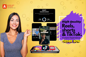 create viral short form video edits for tiktok and ig reels
