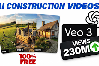 create viral ai construction videos and ai timelapse videos