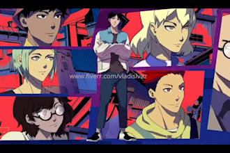 do 2d music animated video, short film, 2d anime fighting, memes coin animation