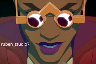 2d animated music video, fighting animation video, comic book trailer, meme coin