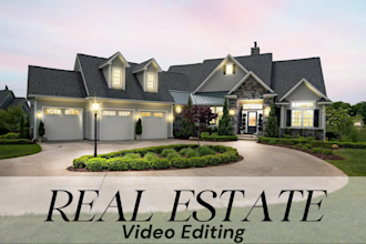 do cinematic real estate video editing, property listing