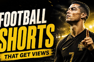 create trending football shorts for youtube, tiktok and instagram shorts videos