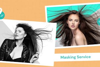 do background remove, clipping path, retouching and masking in 24 hours