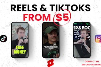edit tik tok video ads, reels and youtube shorts