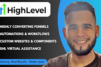 design and fix gohighlevel automations, websites and funnels