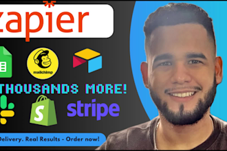 setup zapier, make integrations with crms, webhooks, apis