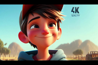 do 3d animation of kids music video