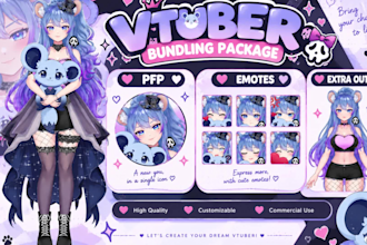design and rig a live2d vtuber model for vtube studio