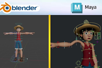 rig your 3d character professionally in blender and maya