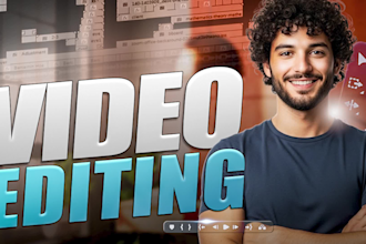 do professional video editing for youtube channel