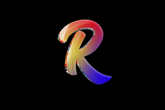 make 3d, 2d custom logo animation for your brand