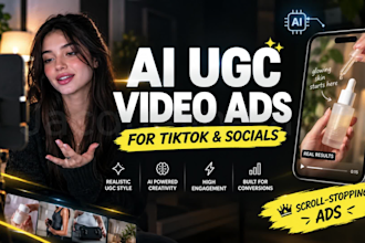 create ai videos, ai ugc ads, ai product videos and tiktok ads and facebook ads