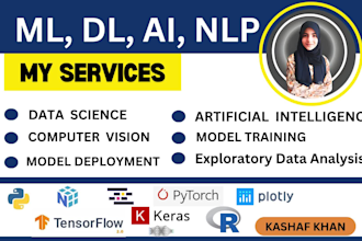 do ai machine learning, deep learning projects in python and r