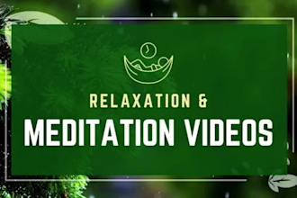 create guided meditation videos for sleep and  relaxation
