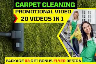 do cleaning service video or carpet cleaning service video