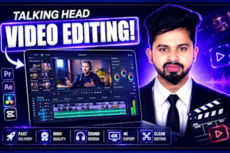 edit talking head videos for youtube and social media