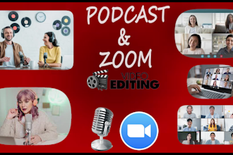 do video editing for podcast and zoom videos