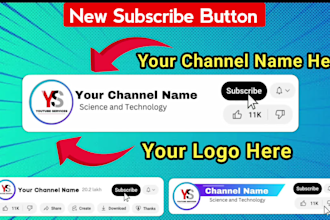 create 2 youtube new animated subscribe button