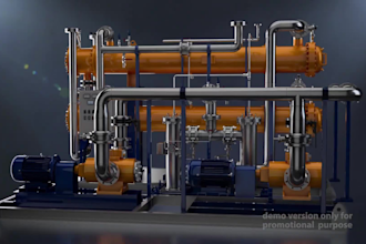 do 3d industrial animation for machinery pipeline engineering, explainer videos