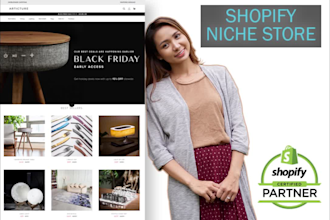 build you highly converting niche premium shopify store
