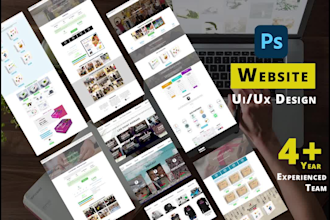 design portfolio wireframes in PSD and figma