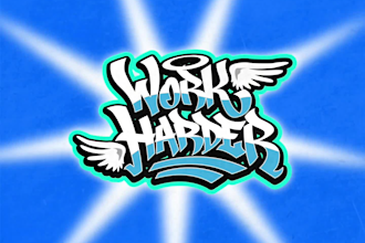 retro urban typography and logo design