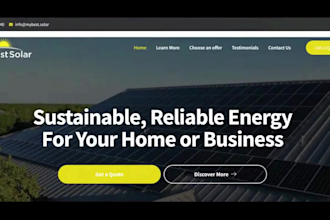 generate solar leads design solar website solar landing page