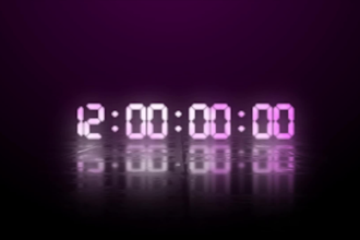 create 4k countdown or count up clocks with a personalized animation video