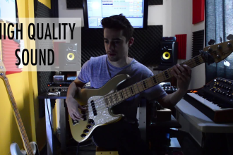 be your pro level session bass player