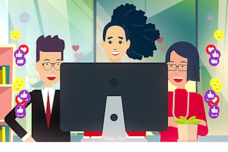 create 2d animated explainer, sales or infographics video