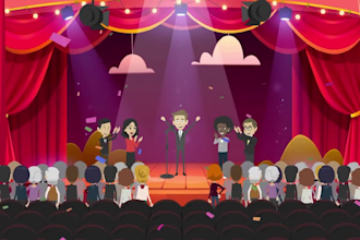 create 2d animated video for your website