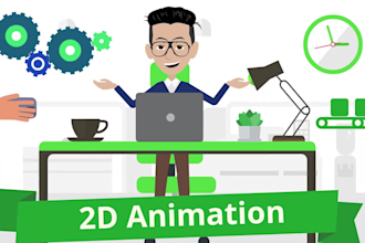create amazing 2d animation explainer video for business