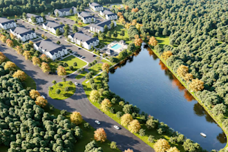 do masterplan 3d rendering and 2d site plan render