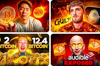make business, documentary and finance youtube thumbnails